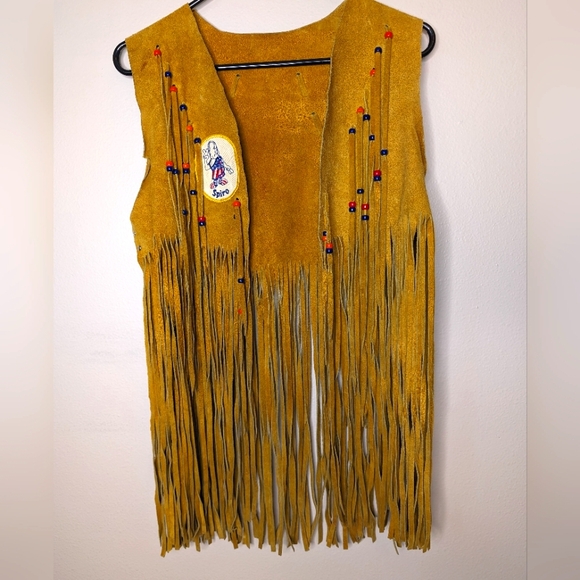 Handmade 1970s leather vest - Picture 2 of 9